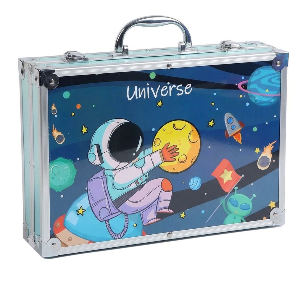 Set Creativ de Desen și Pictură pentru Copii - 145 Piese, în Valiză